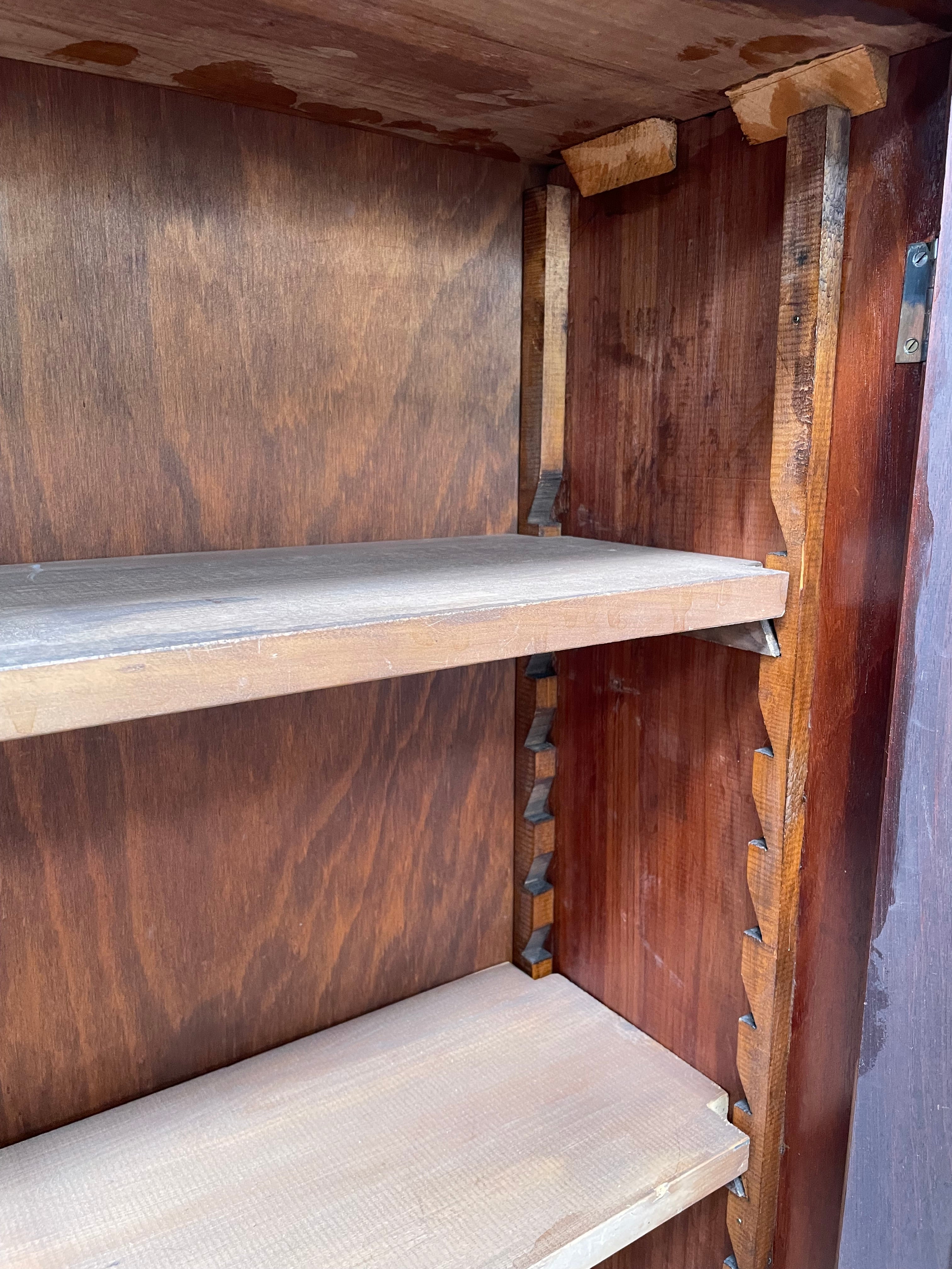 Antique Arts & Crafts Two Door Glass Bookcase/Display Cabinet | Antique & Vintage | Moonee Ponds Antiques | Australia Wide Delivery