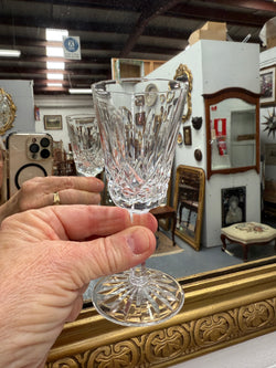 Set of 6 Vintage Lismore Pattern Waterford Crystal Sherry Glasses | Antique & Vintage | Moonee Ponds Antiques | Australia Wide Delivery
