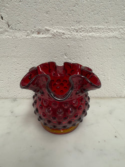 Vintage Fenton Ware Ruby Red Vase | Antique & Vintage | Moonee Ponds Antiques | Australia Wide Delivery