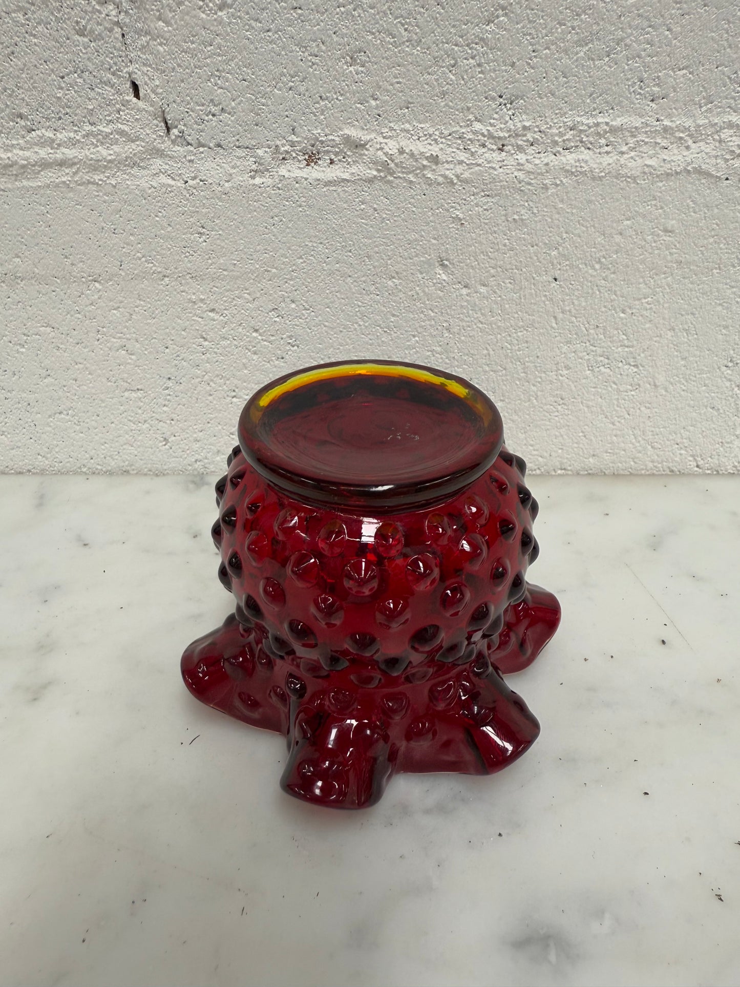 Vintage Fenton Ware Ruby Red Vase