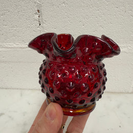 Vintage Fenton Ware Ruby Red Vase