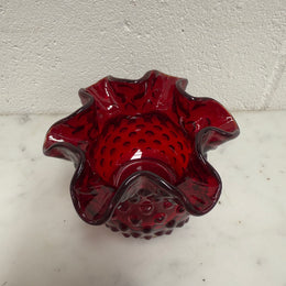 Vintage Fenton Ware Ruby Red Vase