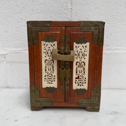 Vintage Chinese Lockable Jewellery Box