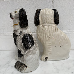 Pair of Victorian Mantle Spaniel Statues