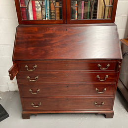 Georgian Two Door Secretaire Bookcase
