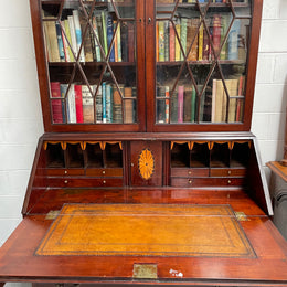 Georgian Two Door Secretaire Bookcase