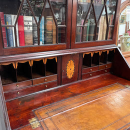 Georgian Two Door Secretaire Bookcase