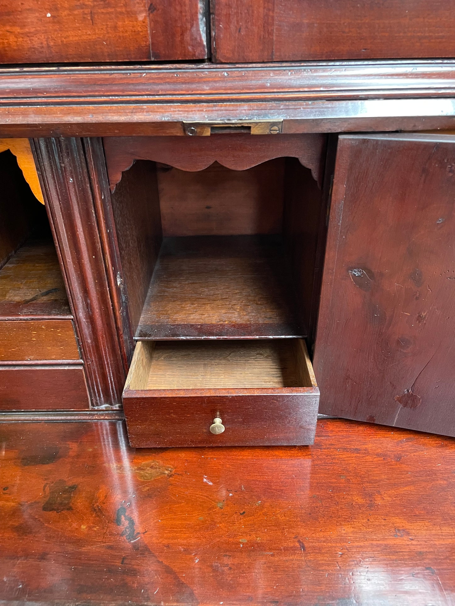 Georgian Two Door Secretaire Bookcase