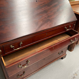 Georgian Two Door Secretaire Bookcase