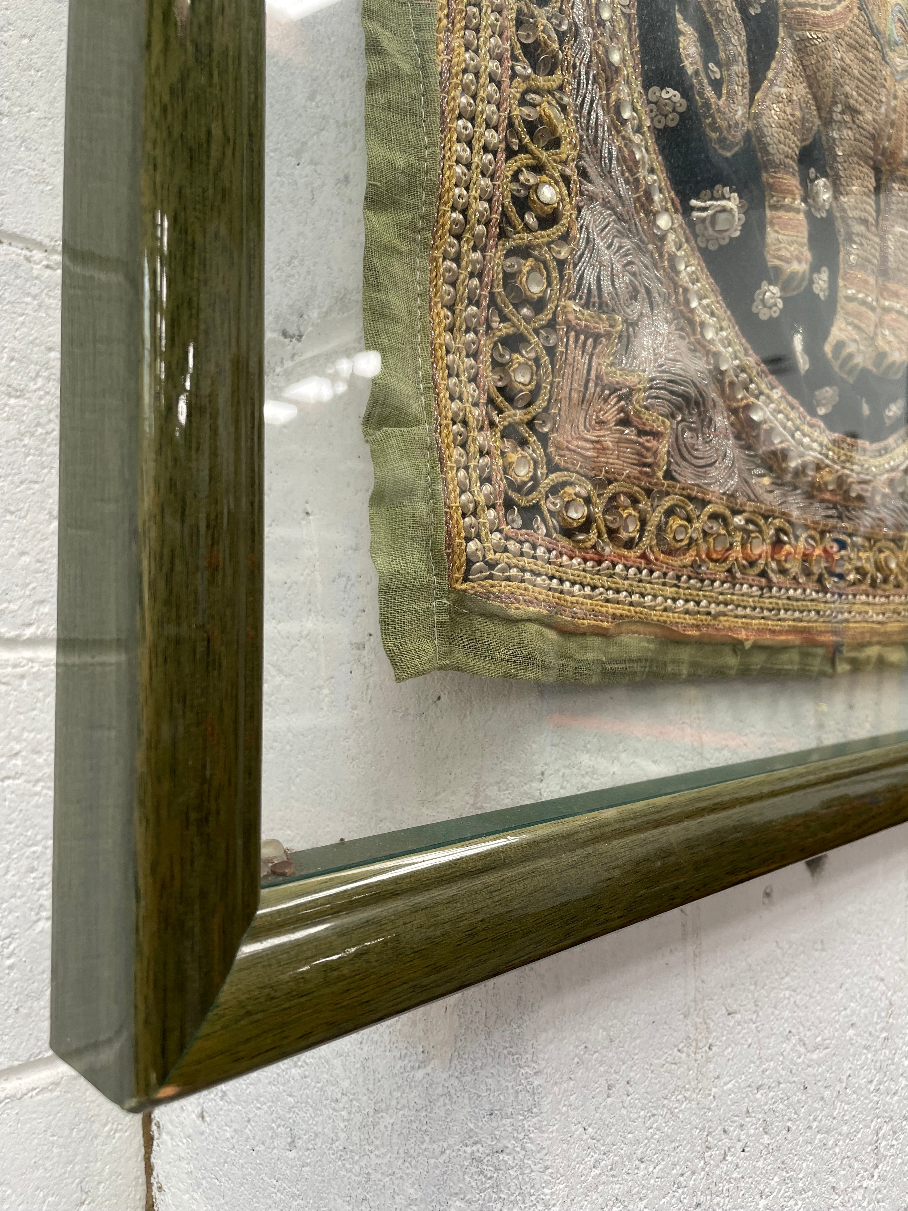 Framed Sequenced Elephant | Antique & Vintage | Moonee Ponds Antiques | Australia Wide Delivery