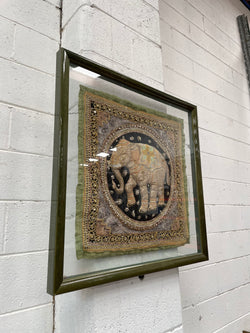 Framed Sequenced Elephant | Antique & Vintage | Moonee Ponds Antiques | Australia Wide Delivery