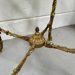 Stunning Vintage French Brass And Glass Coffee / Side Table.
