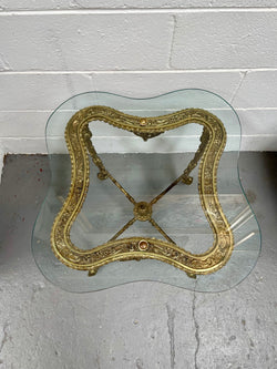 Stunning Vintage French Brass And Glass Coffee / Side Table. | Antique & Vintage | Moonee Ponds Antiques | Australia Wide Delivery