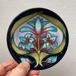 Moorcroft Hand Painted Pottery Pin Dish