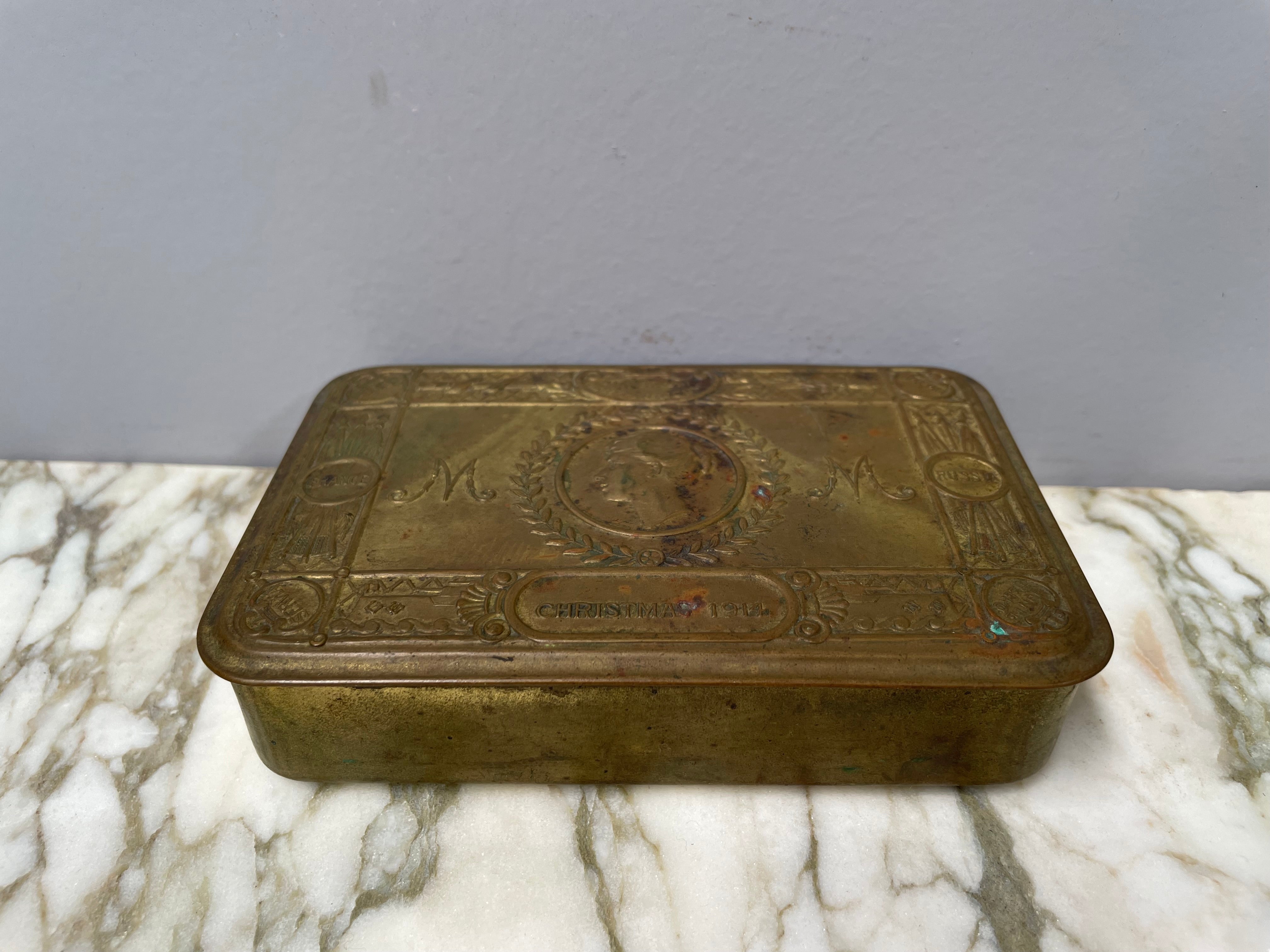 Christmas 1914 WWI Princess Mary Tin | Antique & Vintage | Moonee Ponds Antiques | Australia Wide Delivery