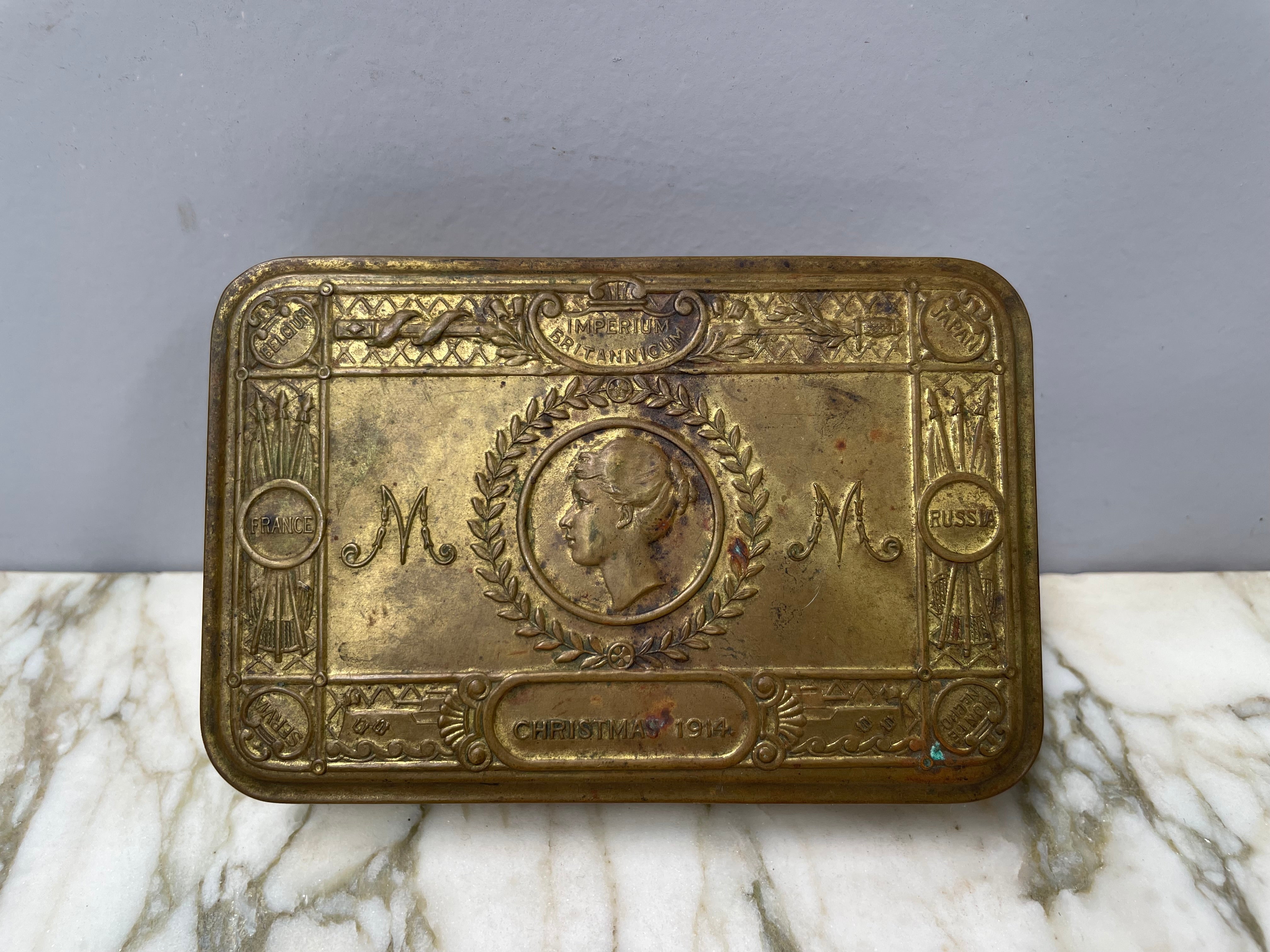 Christmas 1914 WWI Princess Mary Tin | Antique & Vintage | Moonee Ponds Antiques | Australia Wide Delivery