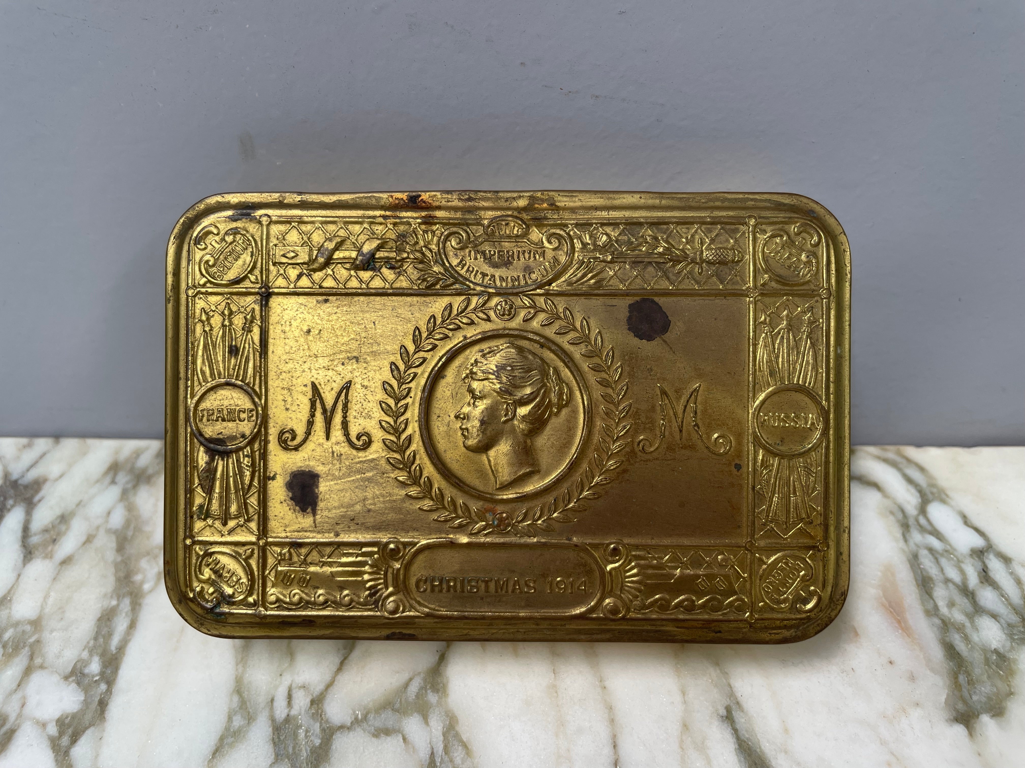 WWI Christmas 1914 Princess Mary Tin | Antique & Vintage | Moonee Ponds Antiques | Australia Wide Delivery