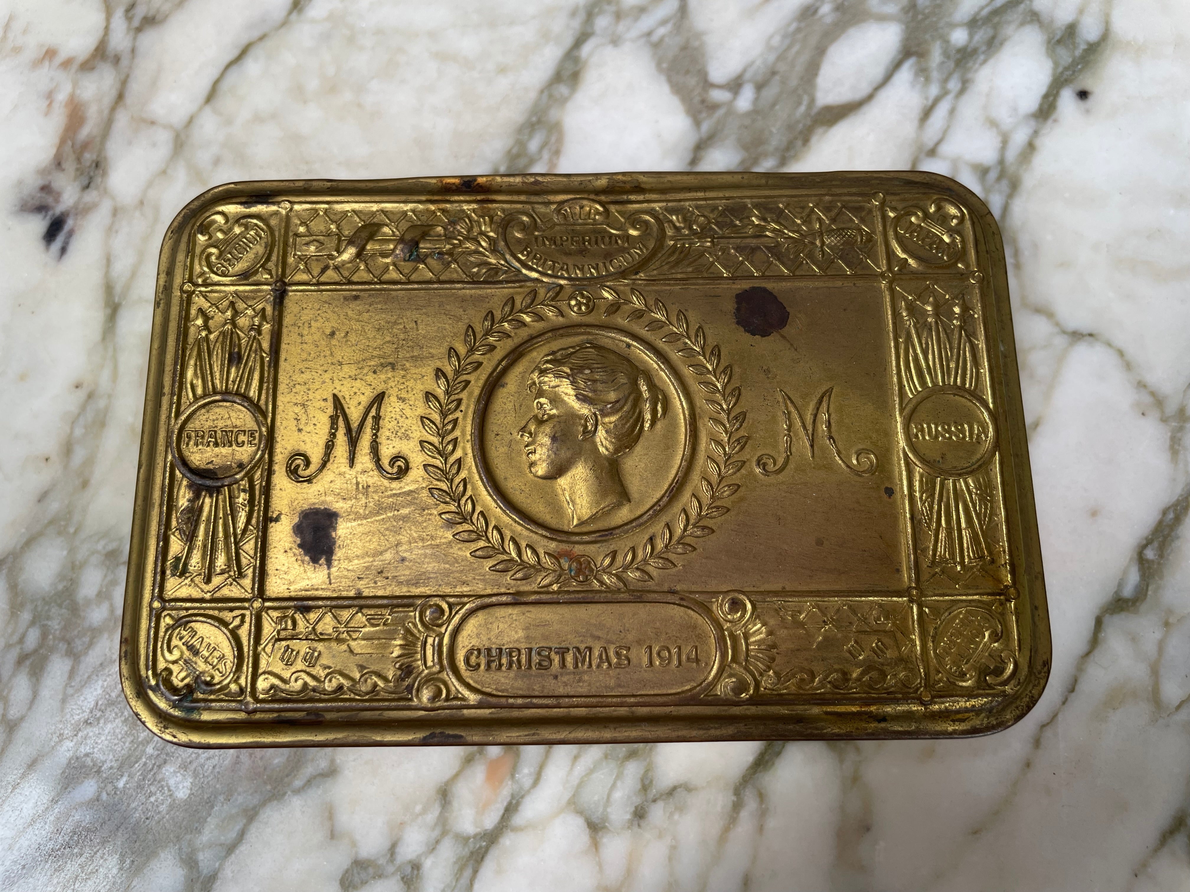 WWI Christmas 1914 Princess Mary Tin | Antique & Vintage | Moonee Ponds Antiques | Australia Wide Delivery