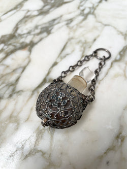 19th Century Cut Glass Bottle In Silver Holder | Antique & Vintage | Moonee Ponds Antiques | Australia Wide Delivery