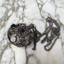 Antique Tibetan Silver Snuff Bottle