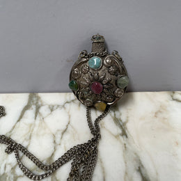 Antique Tibetan Silver Snuff Bottle