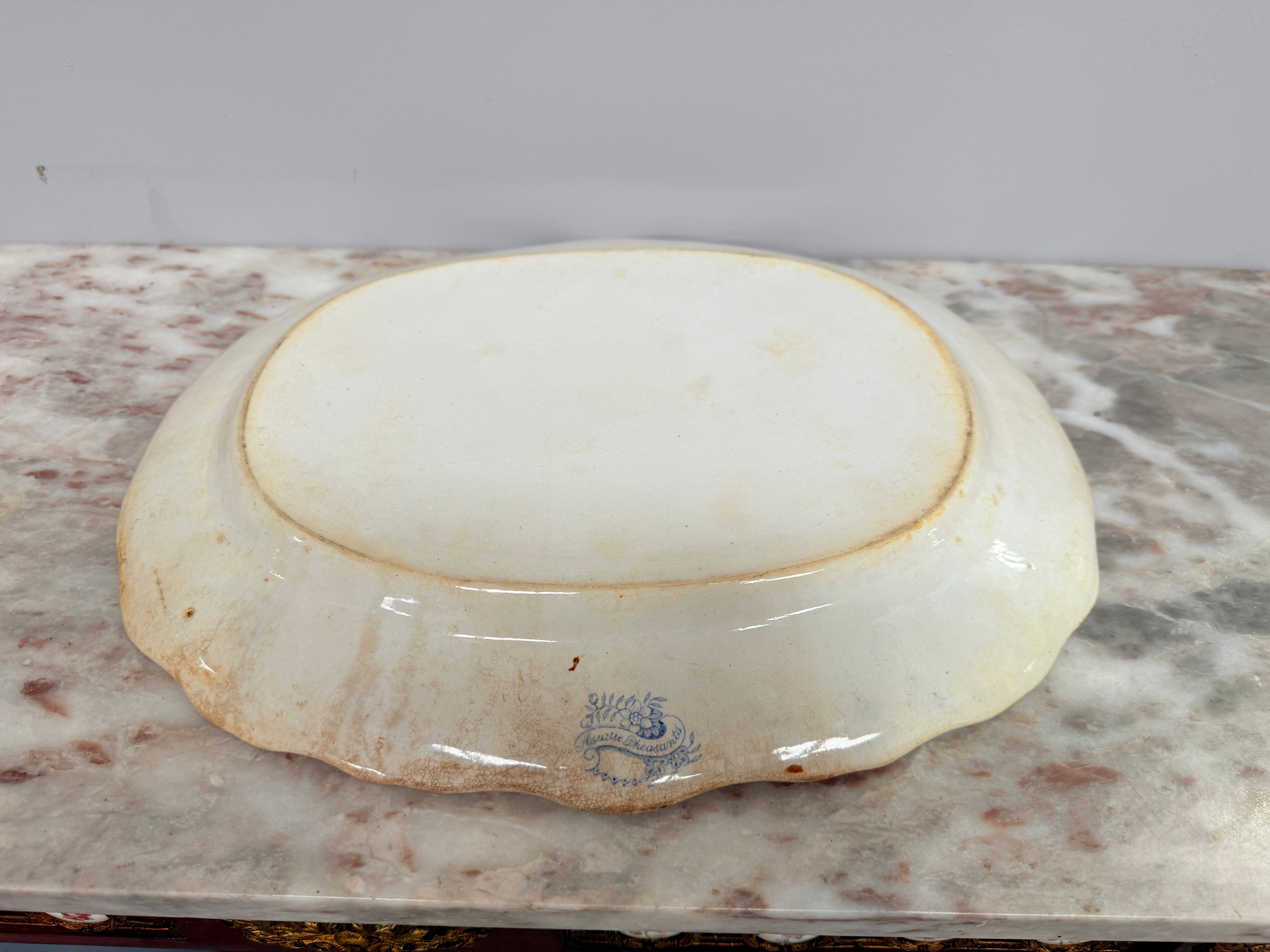 Victorian Asiatic Pheasant Meat Plate | Antique & Vintage | Moonee Ponds Antiques | Australia Wide Delivery