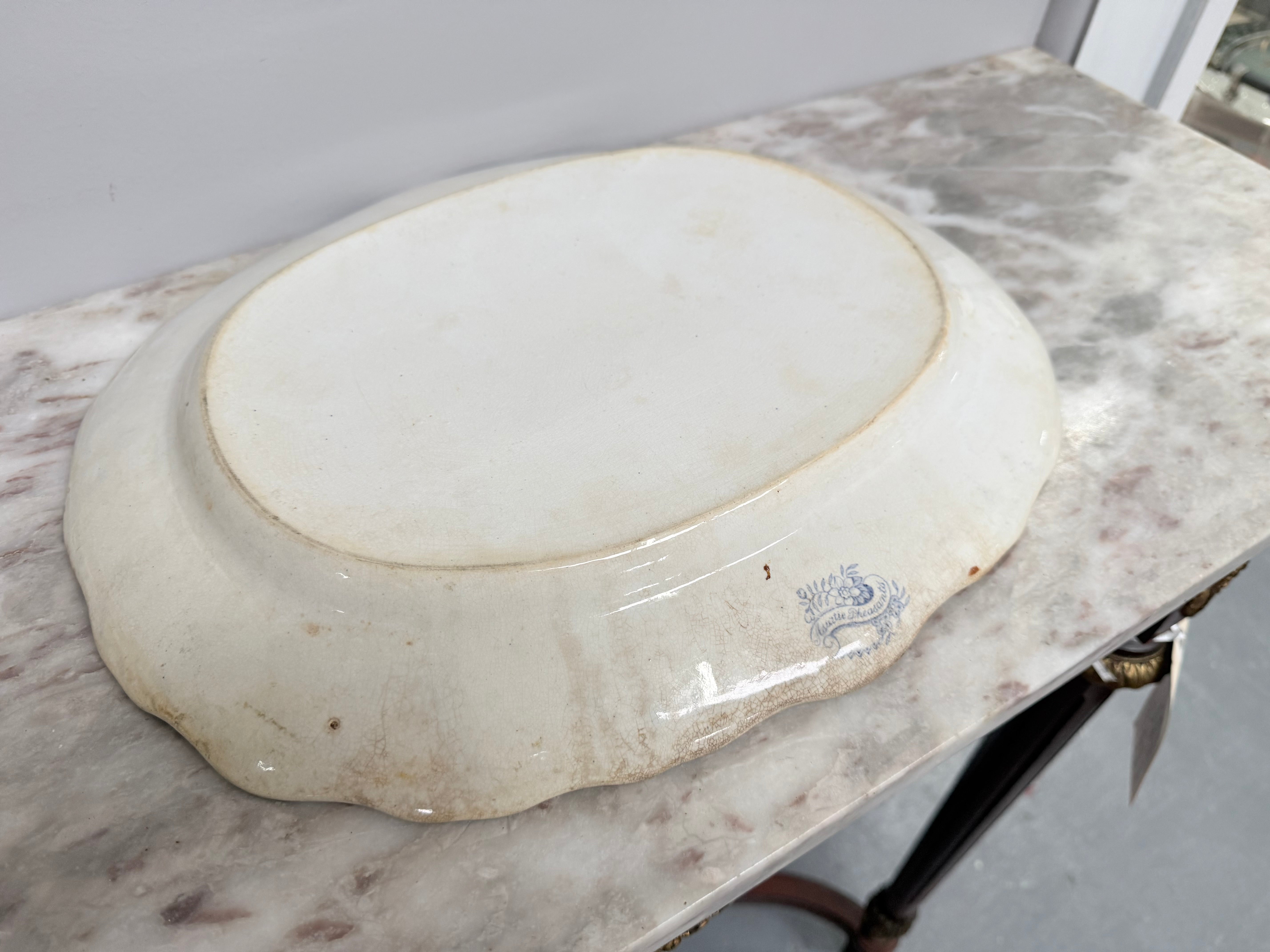 Victorian Asiatic Pheasant Meat Plate | Antique & Vintage | Moonee Ponds Antiques | Australia Wide Delivery