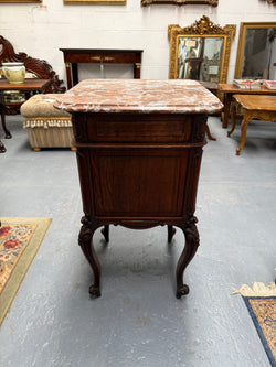 Single marble top bedside Moonee Ponds Antiques