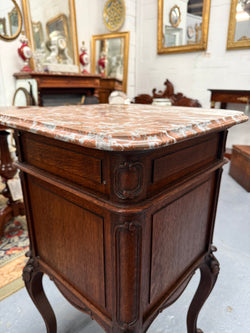 Single marble top bedside Moonee Ponds Antiques