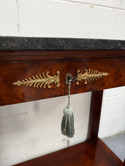 Empire Mahogany Marble Top Console Hall Table Moonee Ponds Antiques
