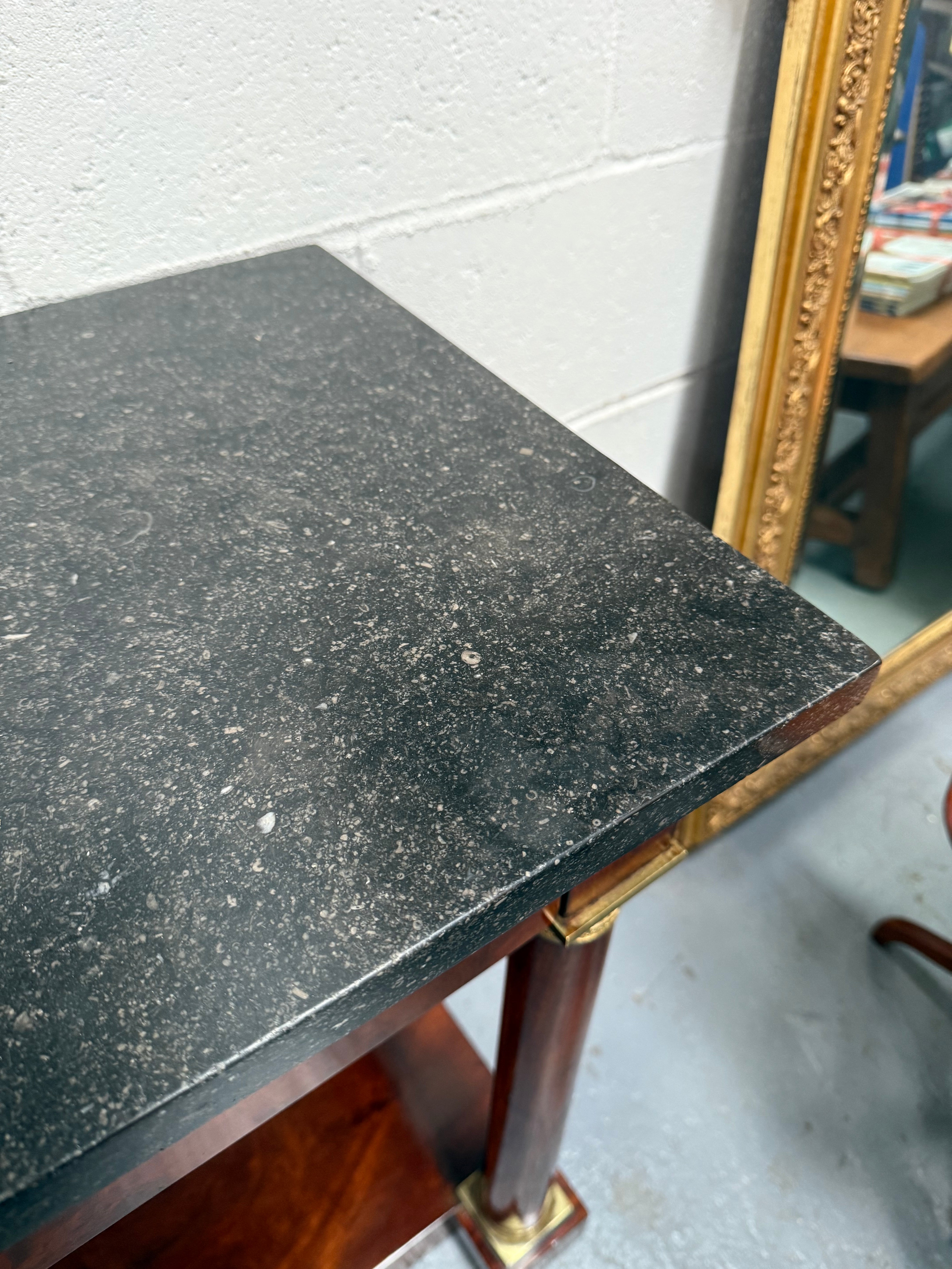 Empire Mahogany Marble Top Console Hall Table | Antique & Vintage | Moonee Ponds Antiques | Australia Wide Delivery