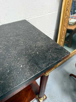 Empire Mahogany Marble Top Console Hall Table Moonee Ponds Antiques