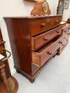Cedar Chest Of Five Drawers On Bun Feet | Antique & Vintage | Moonee Ponds Antiques | Australia Wide Delivery