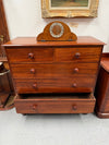 Cedar Chest Of Five Drawers On Bun Feet | Antique & Vintage | Moonee Ponds Antiques | Australia Wide Delivery