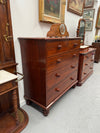 Cedar Chest Of Five Drawers On Bun Feet | Antique & Vintage | Moonee Ponds Antiques | Australia Wide Delivery