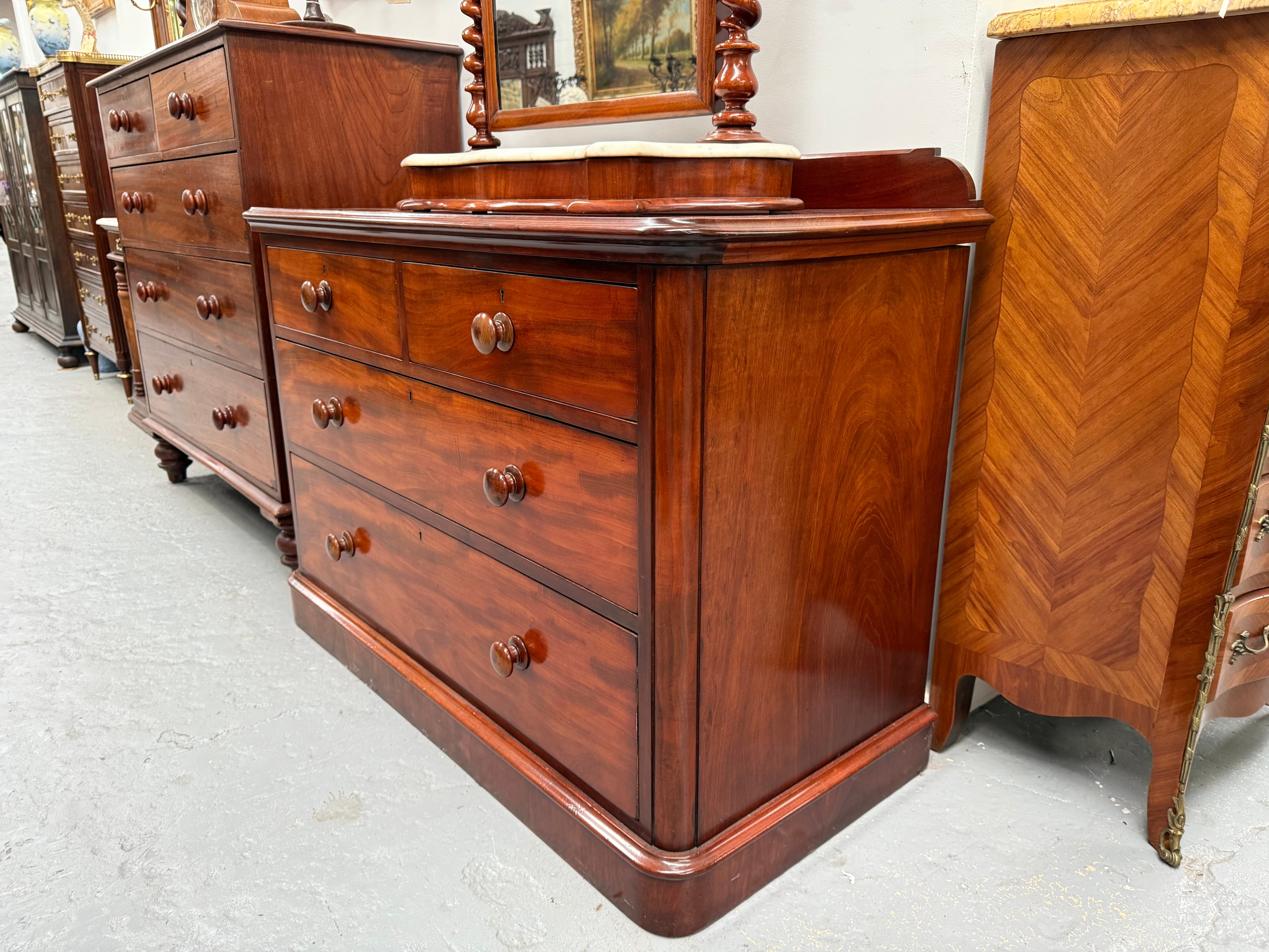 Lovely Four Drawer Mahogany Chest of Drawers | Antique & Vintage | Moonee Ponds Antiques | Australia Wide Delivery