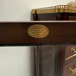 Versatile Three Door Leadlight Jacobean Style Bookcase / Display Cabinet