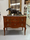 Unusual Transitional Marquetry Two Drawer Commode Cube Inlay, Swags & Stringing | Antique & Vintage | Moonee Ponds Antiques | Australia Wide Delivery