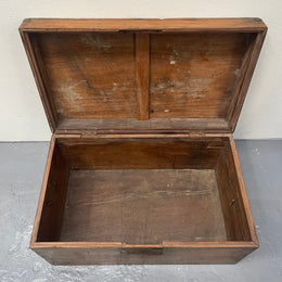Characterful Small Victorian Wooden Chest/Trunk
