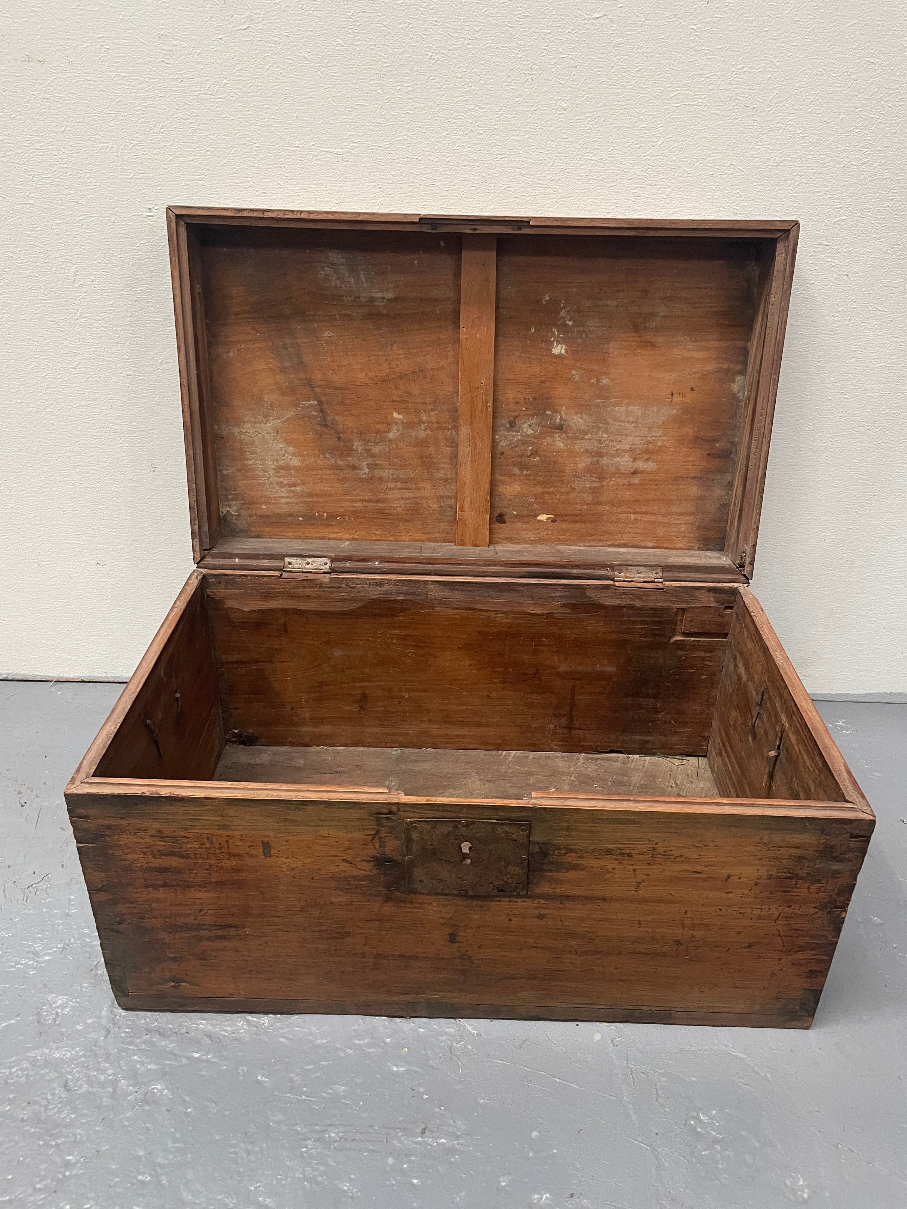 Characterful Small Victorian Wooden Chest/Trunk | Antique & Vintage | Moonee Ponds Antiques | Australia Wide