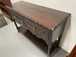 Early 19th Century Jacobean Style Carved Oak Sideboard / Dresser Base | Antique & Vintage | Moonee Ponds Antiques | Australia Wide Delivery
