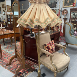 Gilt Metal Standard Lamp