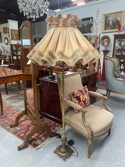 Gilt Metal Standard Lamp | Antique & Vintage | Moonee Ponds Antiques | Australia Wide Delivery