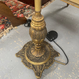 Gilt Metal Standard Lamp