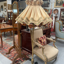 Gilt Metal Standard Lamp