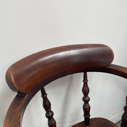 Early 19th Century English Elm Smokers Chair