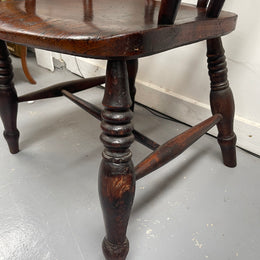 Early 19th Century English Elm Smokers Chair