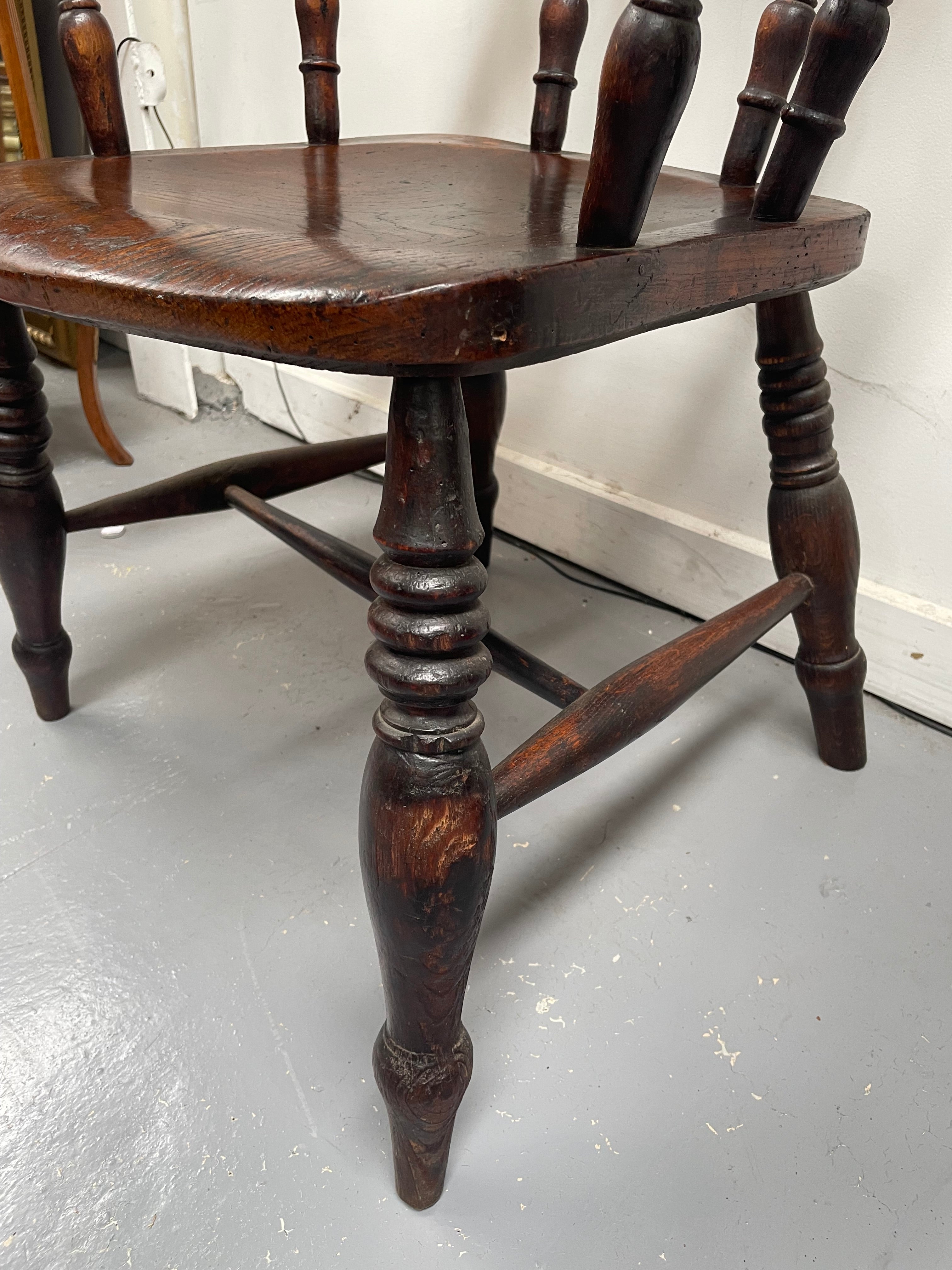 Early 19th Century English Elm Smokers Chair | Antique & Vintage | Moonee Ponds Antiques | Australia Wide Delivery