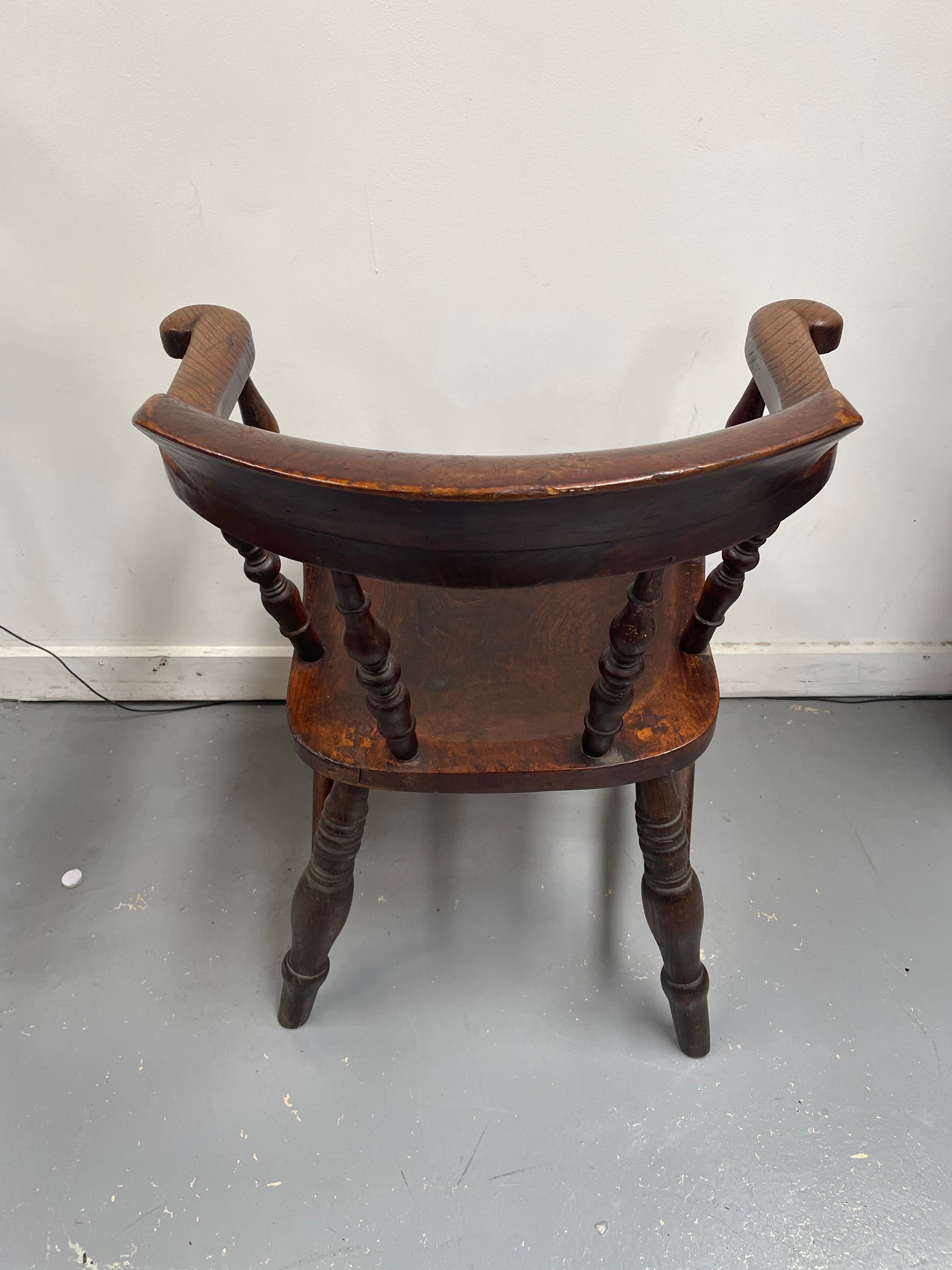 Early 19th Century English Elm Smokers Chair | Antique & Vintage | Moonee Ponds Antiques | Australia Wide Delivery