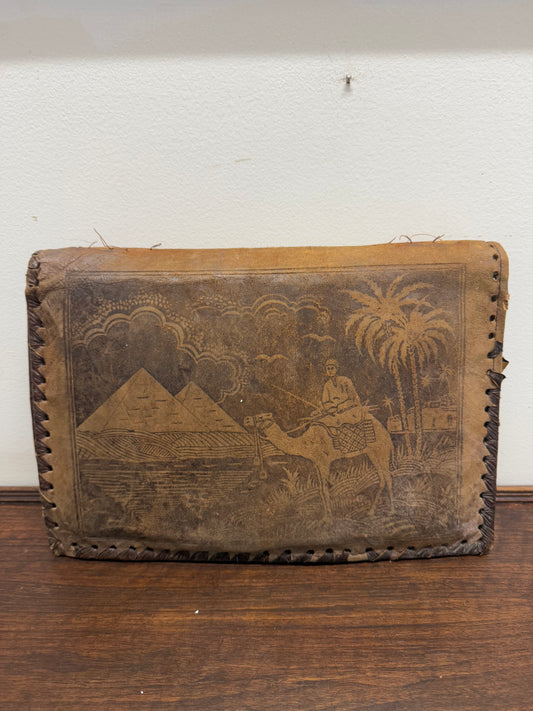 Vintage Hand Made Egyptian Leather Satchel/Case